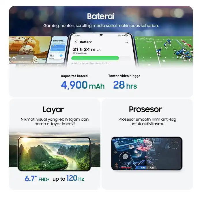 Samsung Samsung Galaxy S25 FE 5G 8GB/128GB | 8GB/256GB | 8GB/512GB - Garansi Resmi Harga Rp 12.599.000 Toko Medan