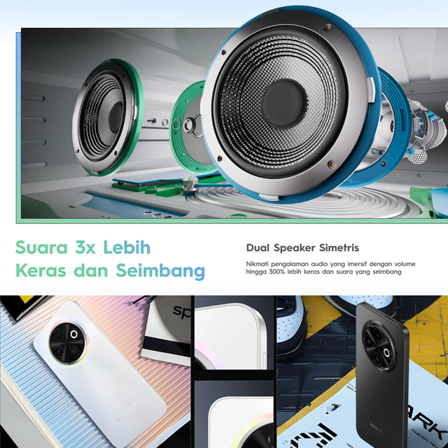 Tecno Tecno Spark 30C 6/128GB - Garansi Resmi Harga Rp 1.699.000 Toko Medan