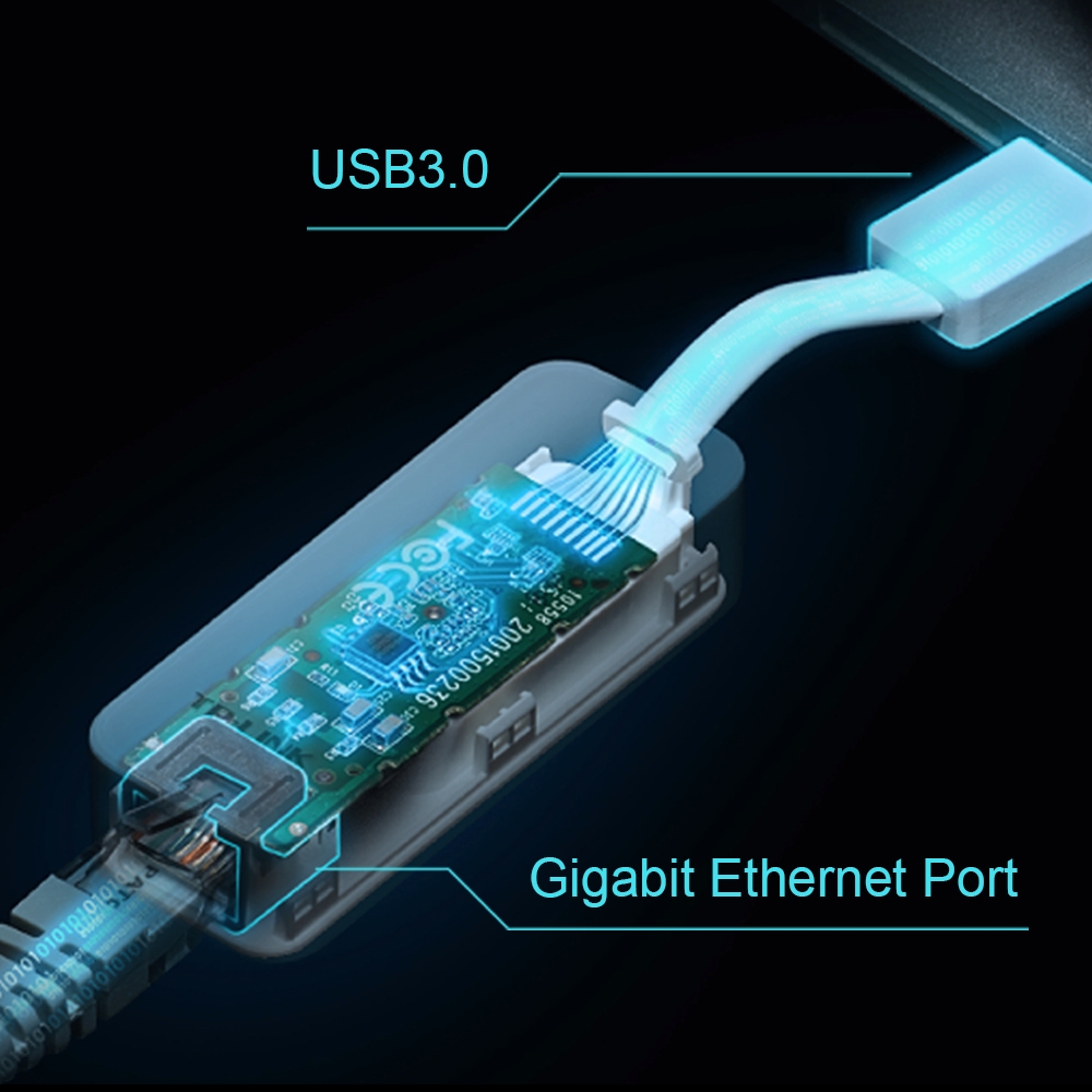 TP-Link TP-Link UE300 USB 3.0 to Gigabit Ethernet Network Adapter Harga Rp 200.000 Toko Medan