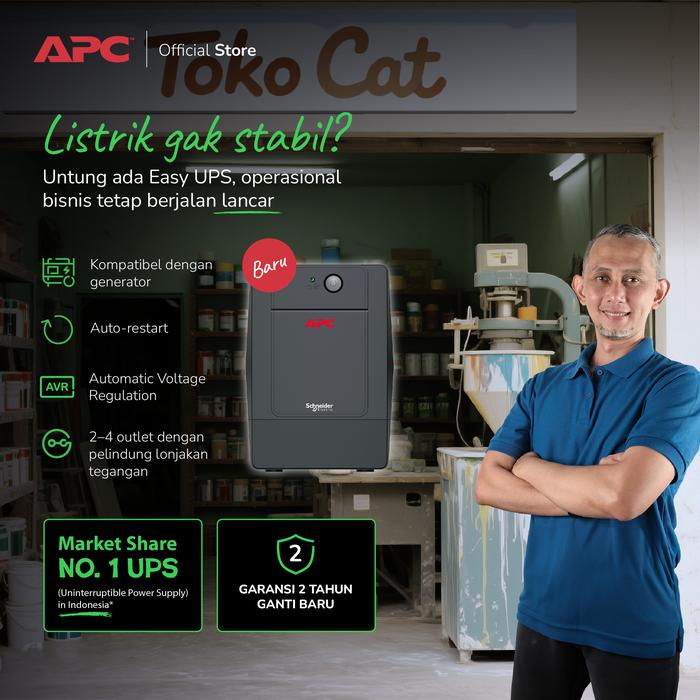 APC APC UPS BVG1200I-GR Easy UPS 1200VA Tower 230V Harga Rp 1.450.000 Toko Medan