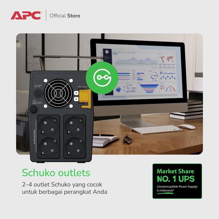 APC APC UPS BVG1200I-GR Easy UPS 1200VA Tower 230V Harga Rp 1.450.000 Toko Medan