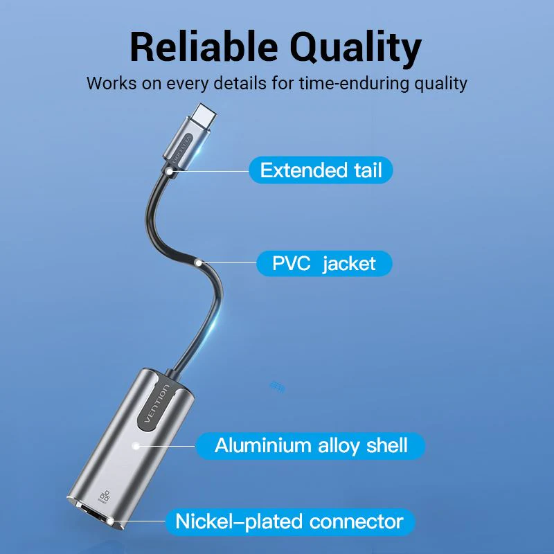 Vention Vention CFN USB-C to Gigabit Ethernet Adapter Harga Rp 210.000 Toko Medan