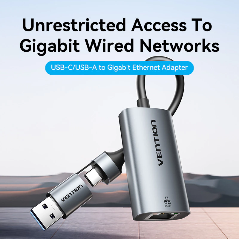 Vention Vention CFQ USB-C/USB-A to Gigabit Ethernet Adapter Harga Rp 240.000 Toko Medan
