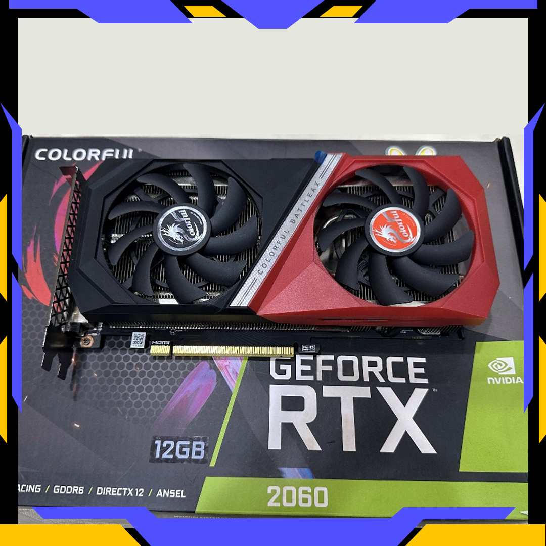 Colorful VGA COLORFUL GEFORCE RTX 2060 NB DUO-BATTLE-AX 12GB GDDR6 LIKE NEW Harga Rp 4.350.000 Toko Medan