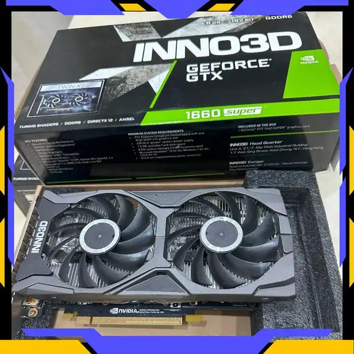 INNO3D VGA INNO3D GTX 1660s SUPER TWIN 6GB 192 BIT GDDR6 Nvidia Geforce LIKE NEW Harga Rp 2.650.000 Toko Medan
