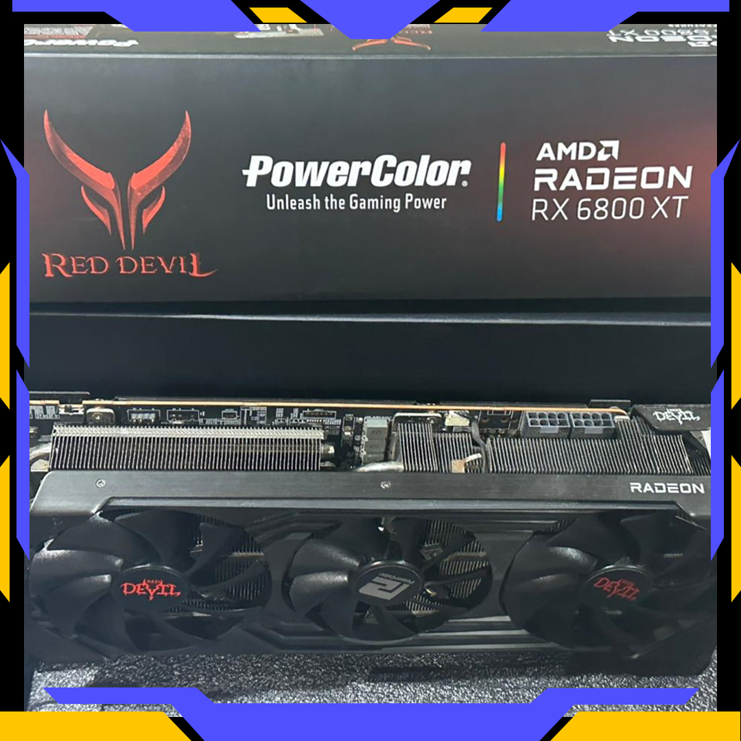 PowerColor VGA POWERCOLOR AMD RADEON RX 6800XT 16GB DDR6 - 3 FAN LIKE NEW Harga Rp 6.100.000 Toko Medan