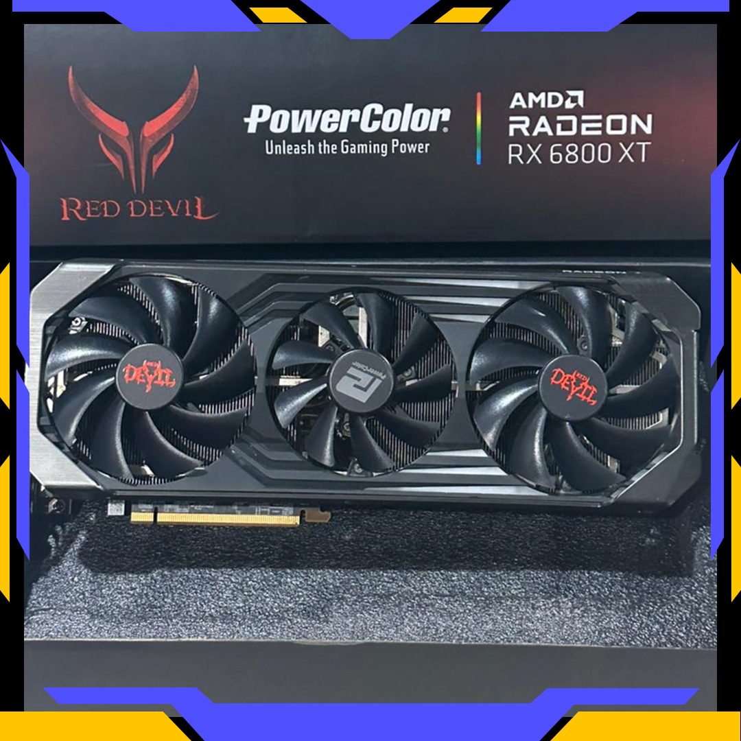 PowerColor VGA POWERCOLOR AMD RADEON RX 6800XT 16GB DDR6 - 3 FAN LIKE NEW Harga Rp 6.100.000 Toko Medan