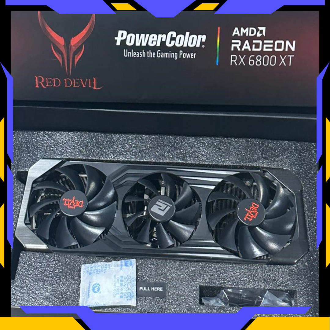 PowerColor VGA POWERCOLOR AMD RADEON RX 6800XT 16GB DDR6 - 3 FAN LIKE NEW Harga Rp 6.100.000 Toko Medan