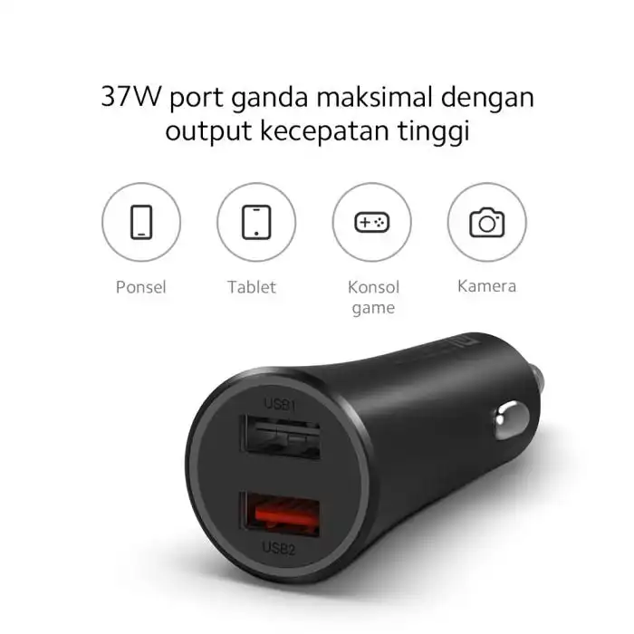 Xiaomi Xiaomi Mi 37W Dual Port Car Charger Harga Rp 160.000 Toko Medan