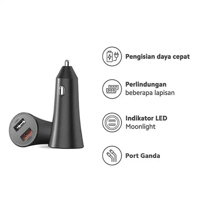 Xiaomi Xiaomi Mi 37W Dual Port Car Charger Harga Rp 160.000 Toko Medan