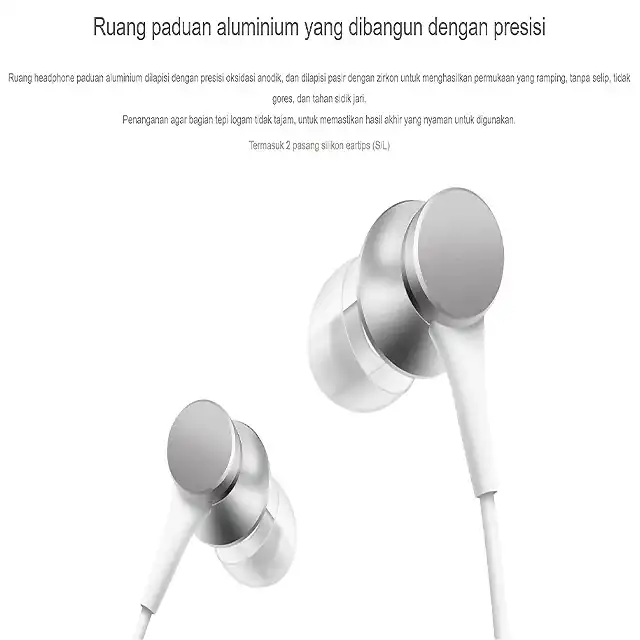 Xiaomi Xiaomi Mi In-Ear Headphones Basic Harga Rp 90.000 Toko Medan