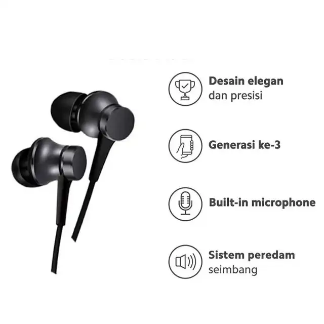 Xiaomi Xiaomi Mi In-Ear Headphones Basic Harga Rp 90.000 Toko Medan
