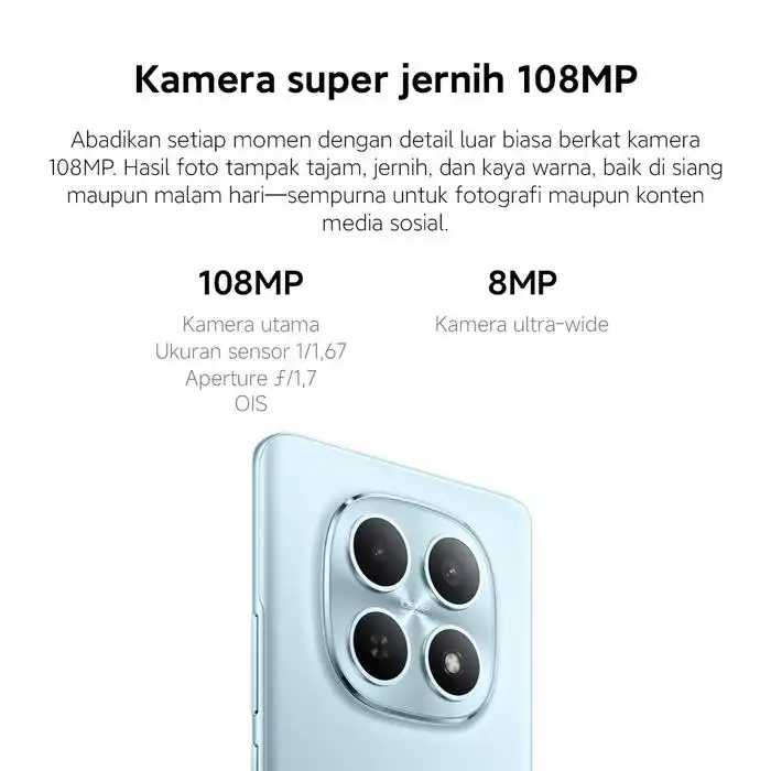 Xiaomi Xiaomi Redmi Note 15 5G 8GB/256GB | 12GB/512GB - Garansi Resmi Red Harga Rp 3.678.000 Toko Medan