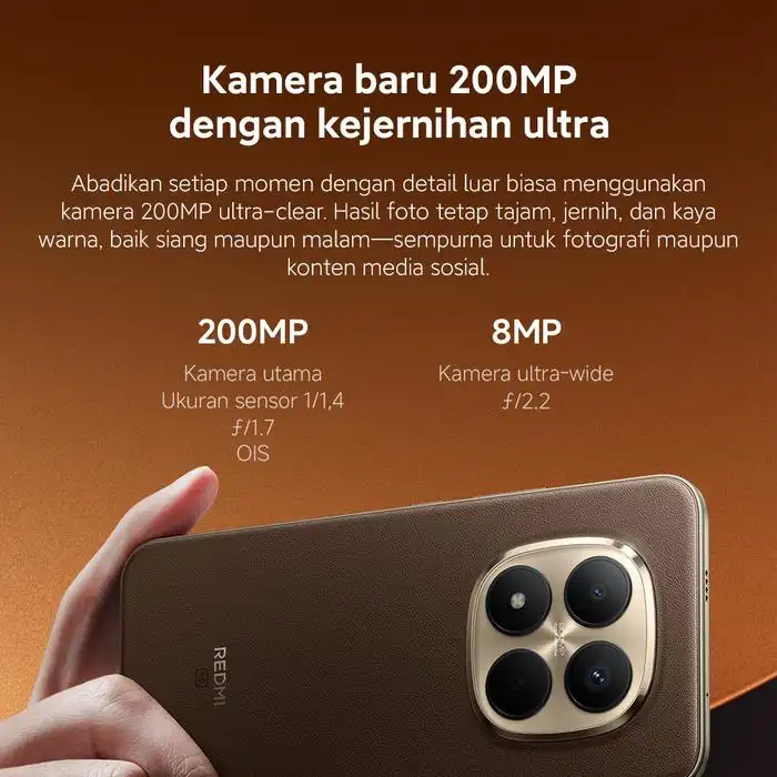 Xiaomi Xiaomi Redmi Note 15 Pro+ 5G 8GB/256GB | 12GB/512GB - Garansi Resmi Red Harga Rp 5.808.000 Toko Medan