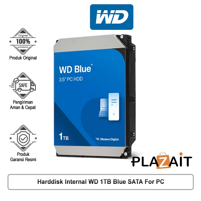 Harddisk Internal WD 1TB Blue SATA For PC