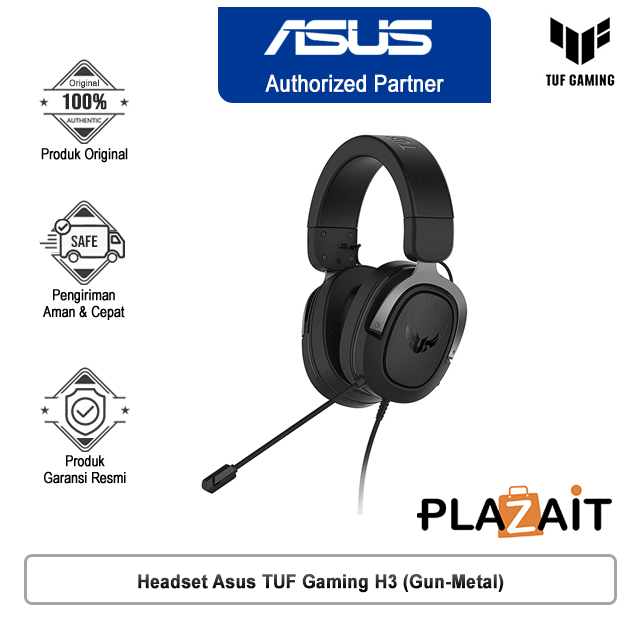 Headset Asus TUF Gaming H3 (Gun-Metal)