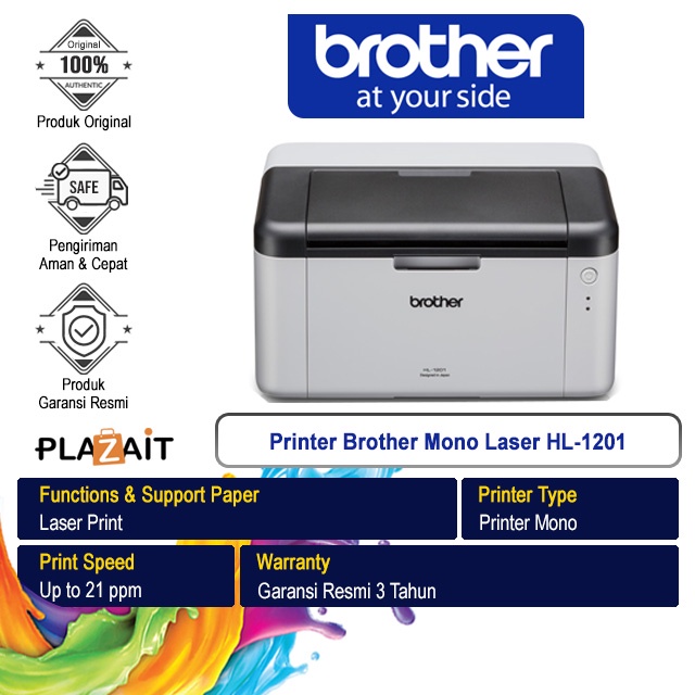 Brother Printer Mono Laser HL-1201 A4 - Print Only