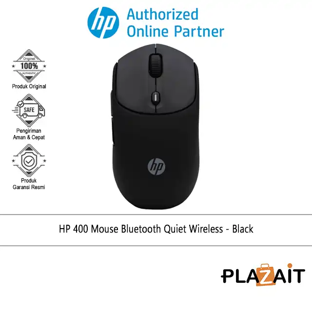 HP 400 Mouse Bluetooth Quiet Wireless - Black