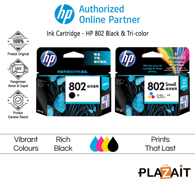 HP 802 Small Original Ink Cartridge