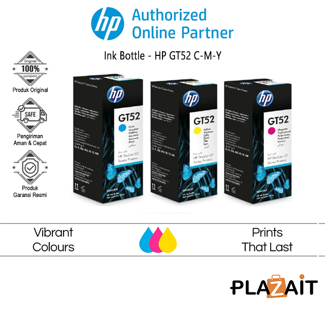 HP GT52 Original Ink Bottle 70-ml C-M-Y