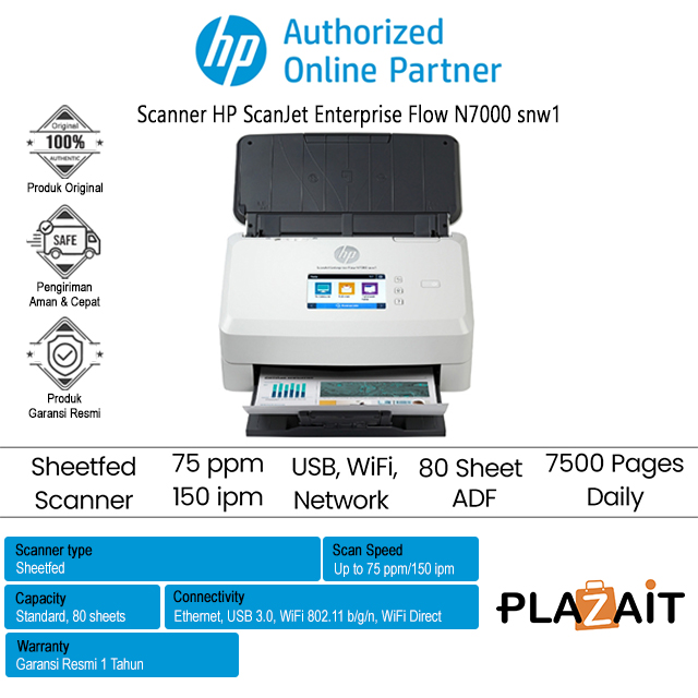 Scanner HP ScanJet Enterprise Flow N7000 snw1