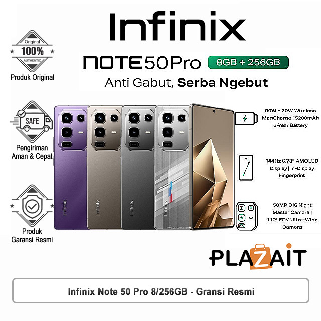 Infinix Note 50 Pro 4G 8/256G - Garansi Resmi