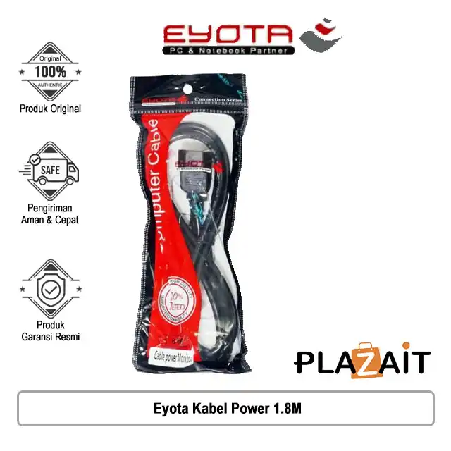 Eyota Kabel Power 1.8M - Komputer PC CPU to Monitor