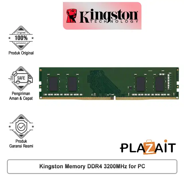 Kingston Memory DDR4 3200MHz for PC