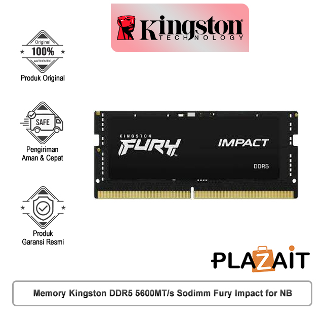 Kingston Memory DDR5 5600MT/s Fury Impact CL40 For NB
