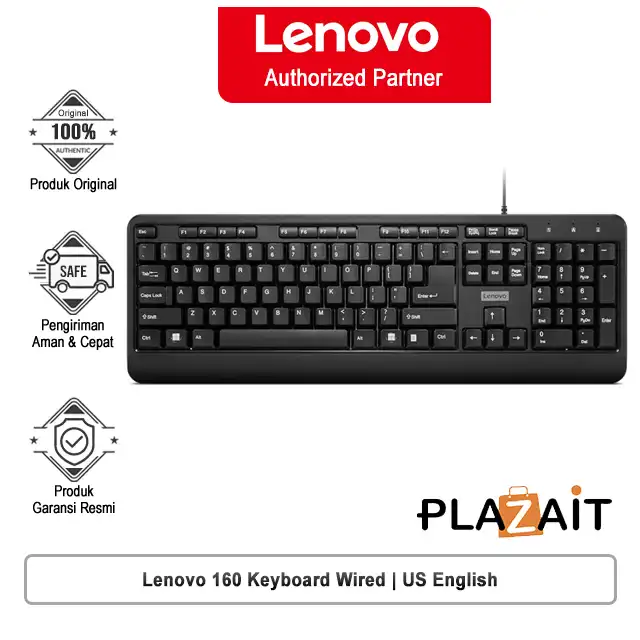 Lenovo 160 Keyboard Wired | US English