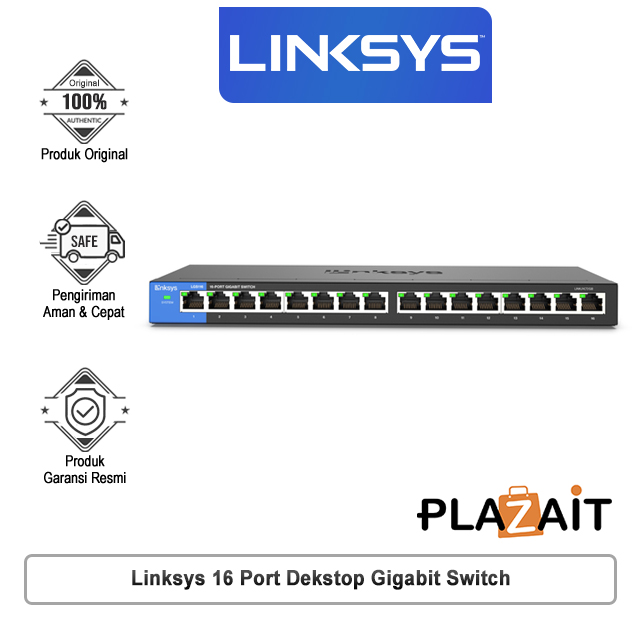 Linksys 16-Port Desktop Business Gigabit Switch (LGS116-AP)