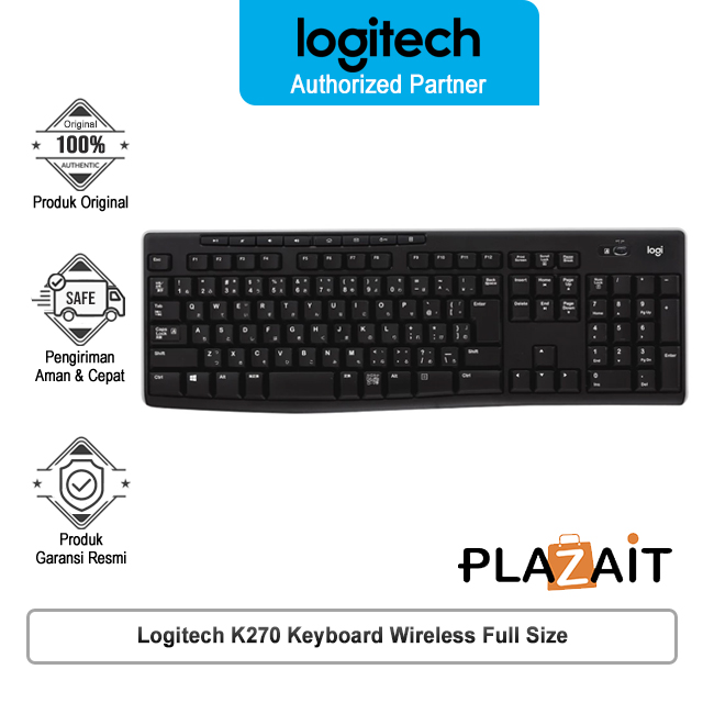 Logitech K270 Keyboard Wireless Full Size