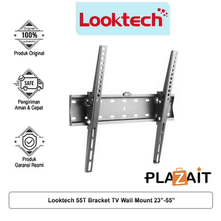 Looktech 55T Bracket TV Wall Mount 23"-55" - Tebal & Original 100%