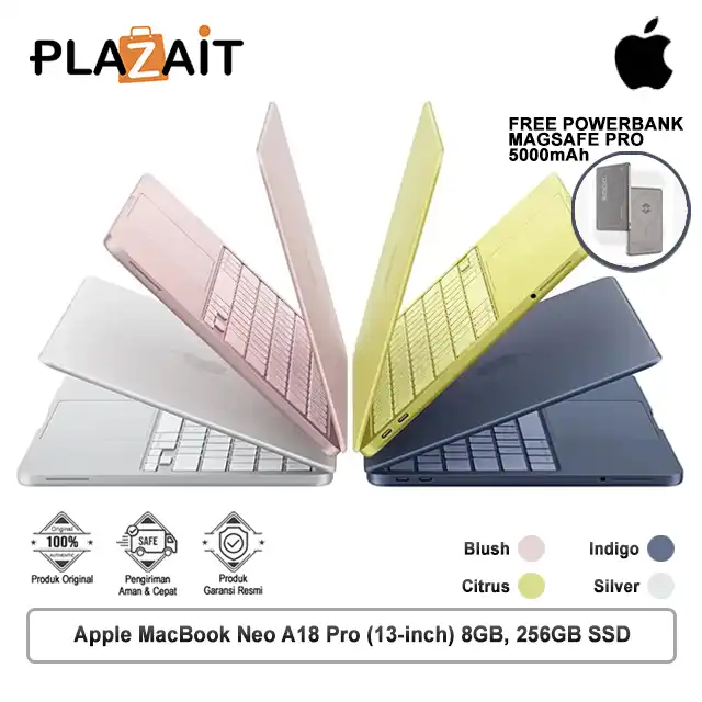 Apple MacBook Neo A18 Pro (13-inch) 6-core CPU and 5-core GPU - 8GB, 256GB SSD