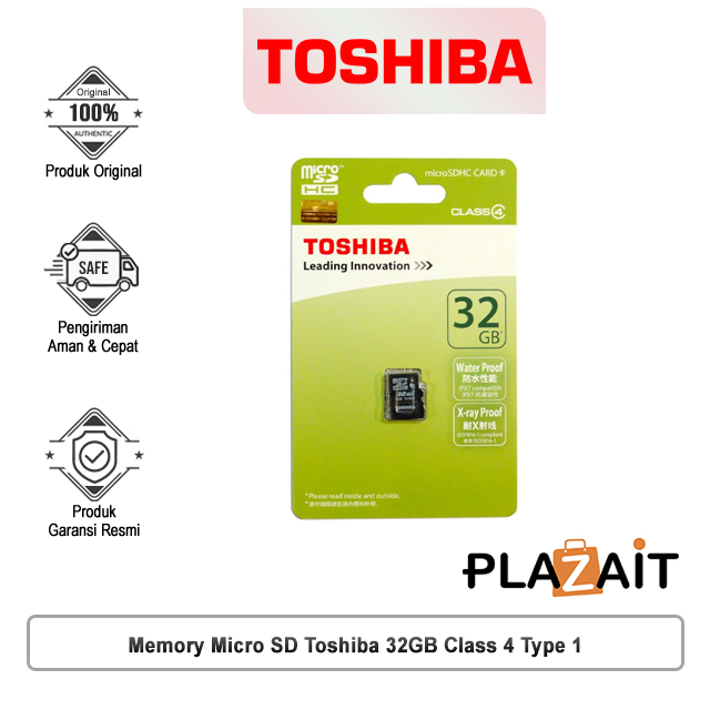 Memory Micro SD Toshiba 32GB (SD-C32GR7W4)