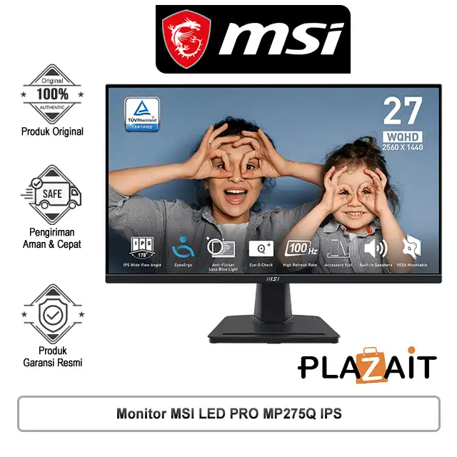 MSI Monitor LED PRO MP275Q IPS - WQHD 27" Inch