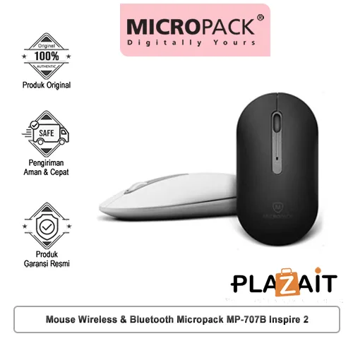 Mouse Wireless & Bluetooth Micropack MP-707B Inspire 2