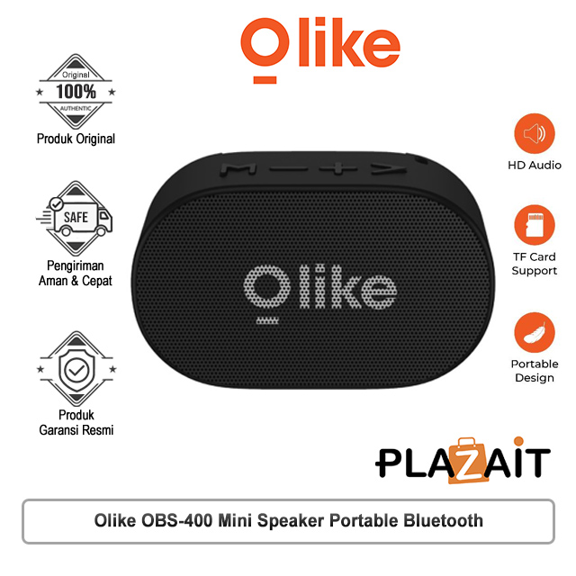 Olike OBS-400 Mini Speaker Bluetooth | Speaker Wireless Portable & Micro SD Stereo Bass