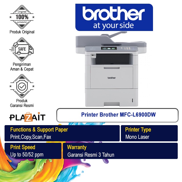 Printer Brother Mono Laser Multifunction MFC-L6900DW