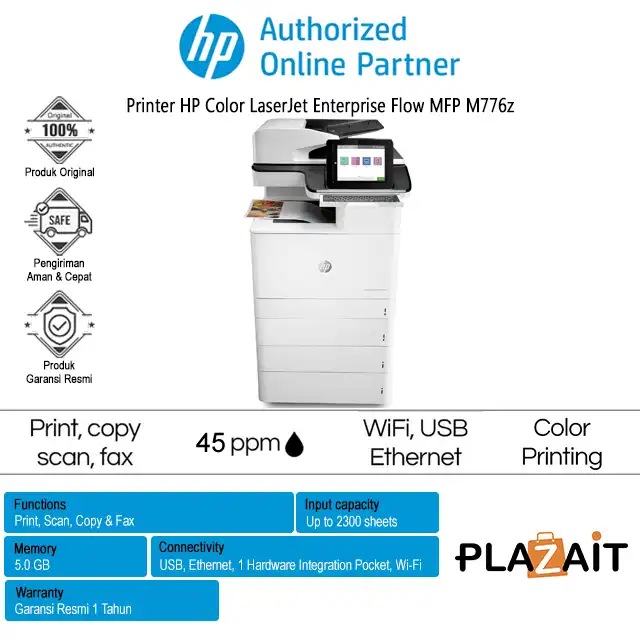 Printer HP Color LaserJet Enterprise Flow MFP M776z