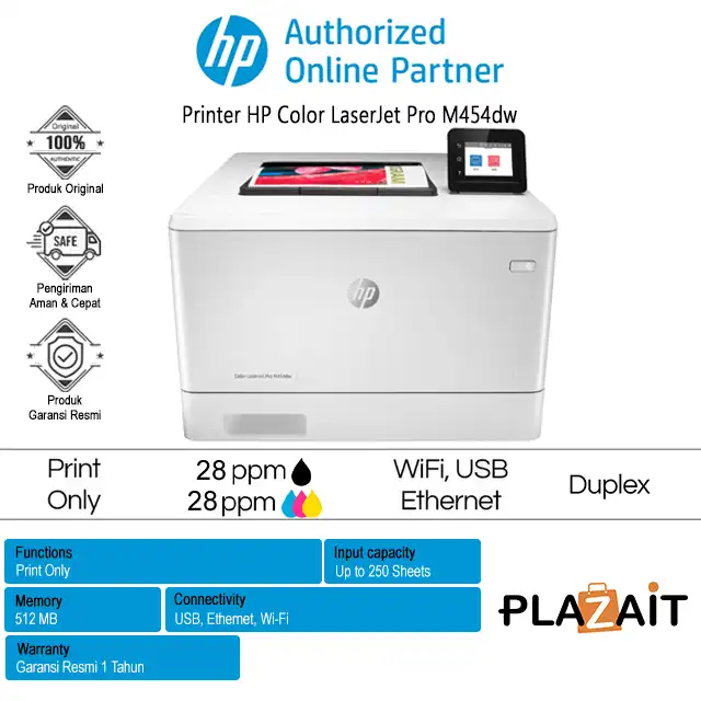 Printer HP Color LaserJet Pro M454dw