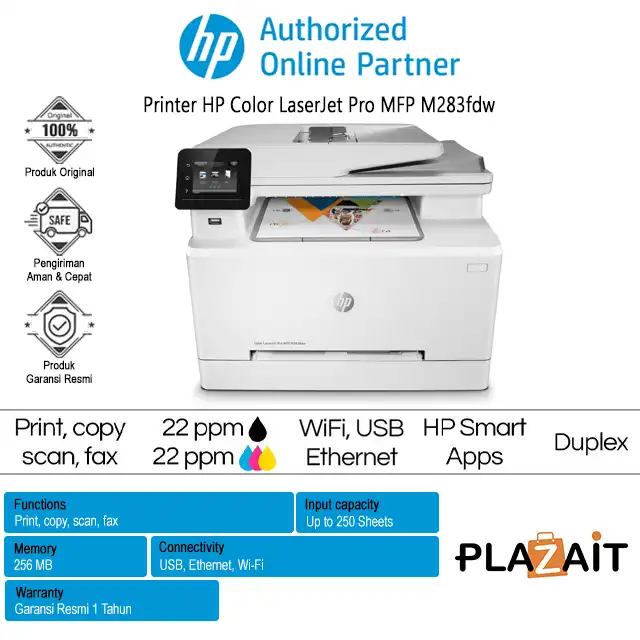 Printer HP Color LaserJet Pro MFP M283fdw