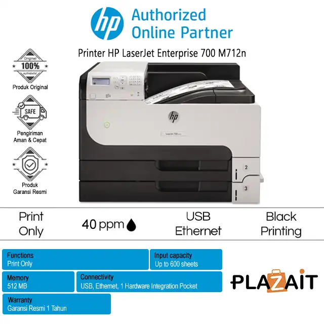 Printer HP LaserJet Enterprise 700 M712n