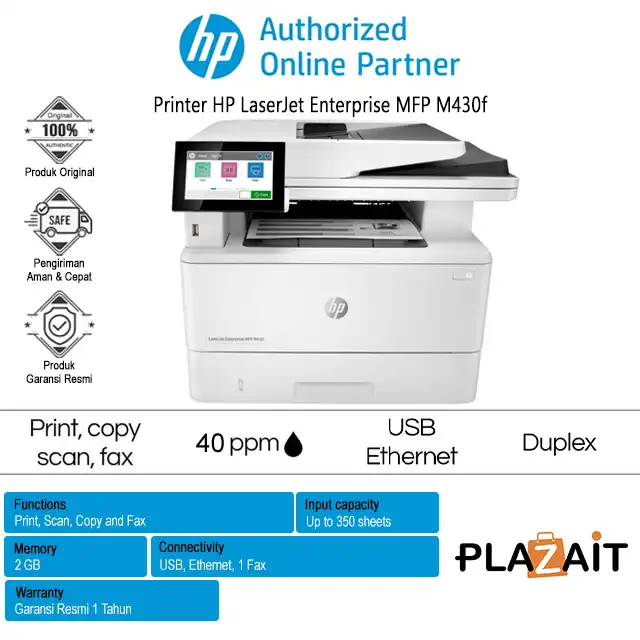 Printer HP LaserJet Enterprise MFP M430f