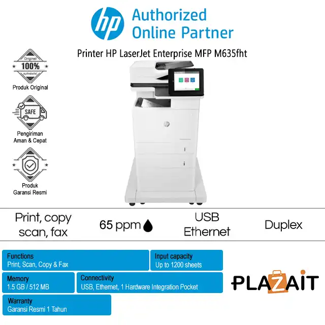 Printer HP LaserJet Enterprise MFP M635fht