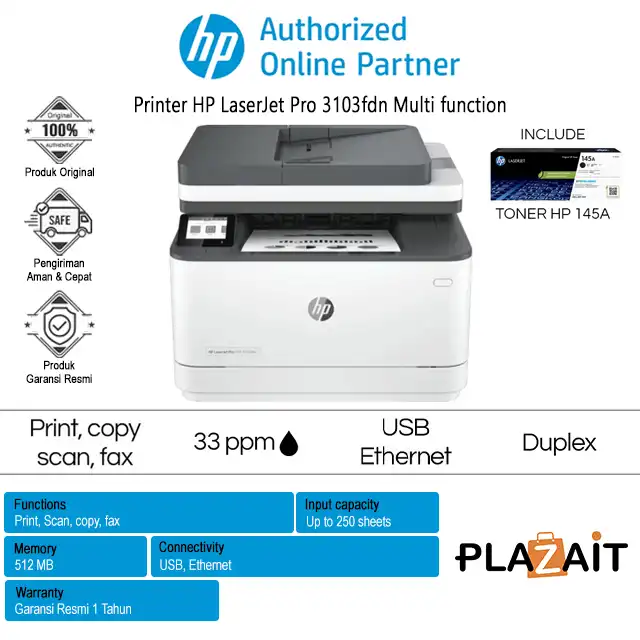 Printer HP LaserJet Pro 3103fdn Multi function