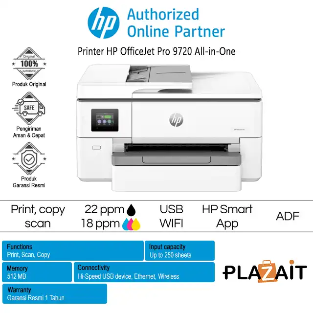 Printer HP OfficeJet Pro 9720 Wide Format All-in-One