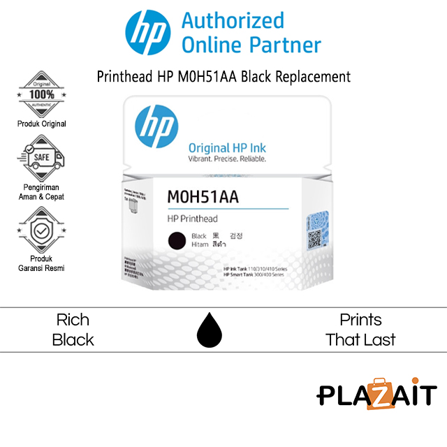 HP Printhead M0H51AA Black Replacement