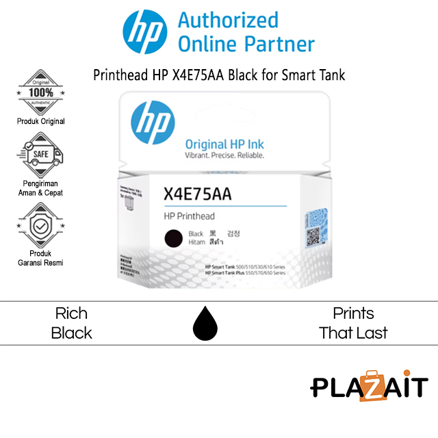 HP Printhead X4E75AA Black for Smart Tank