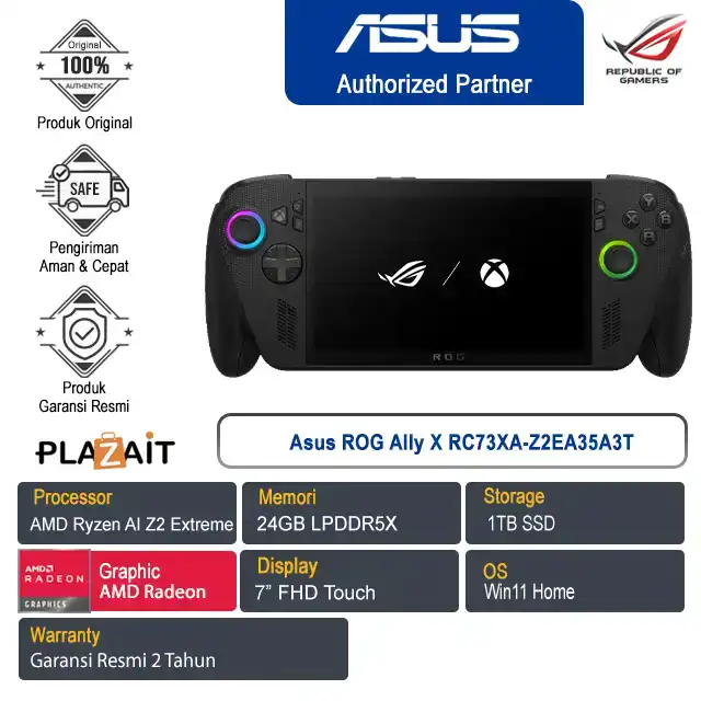 Asus ROG Xbox Ally X RC73XA-Z2EA35A3T /AMD Ryzen AI Z2 Extreme/24GB/1TB SSD/AMD Radeon Graphics/7" FHD Touch/Win 11 Home/2Y